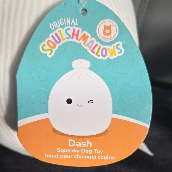 NWT Squishmallows White Dog Toy - Picture 4 of 9